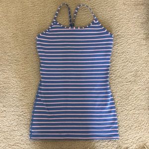Pink and Blue stripped Ivivva tank top! (Size 14)